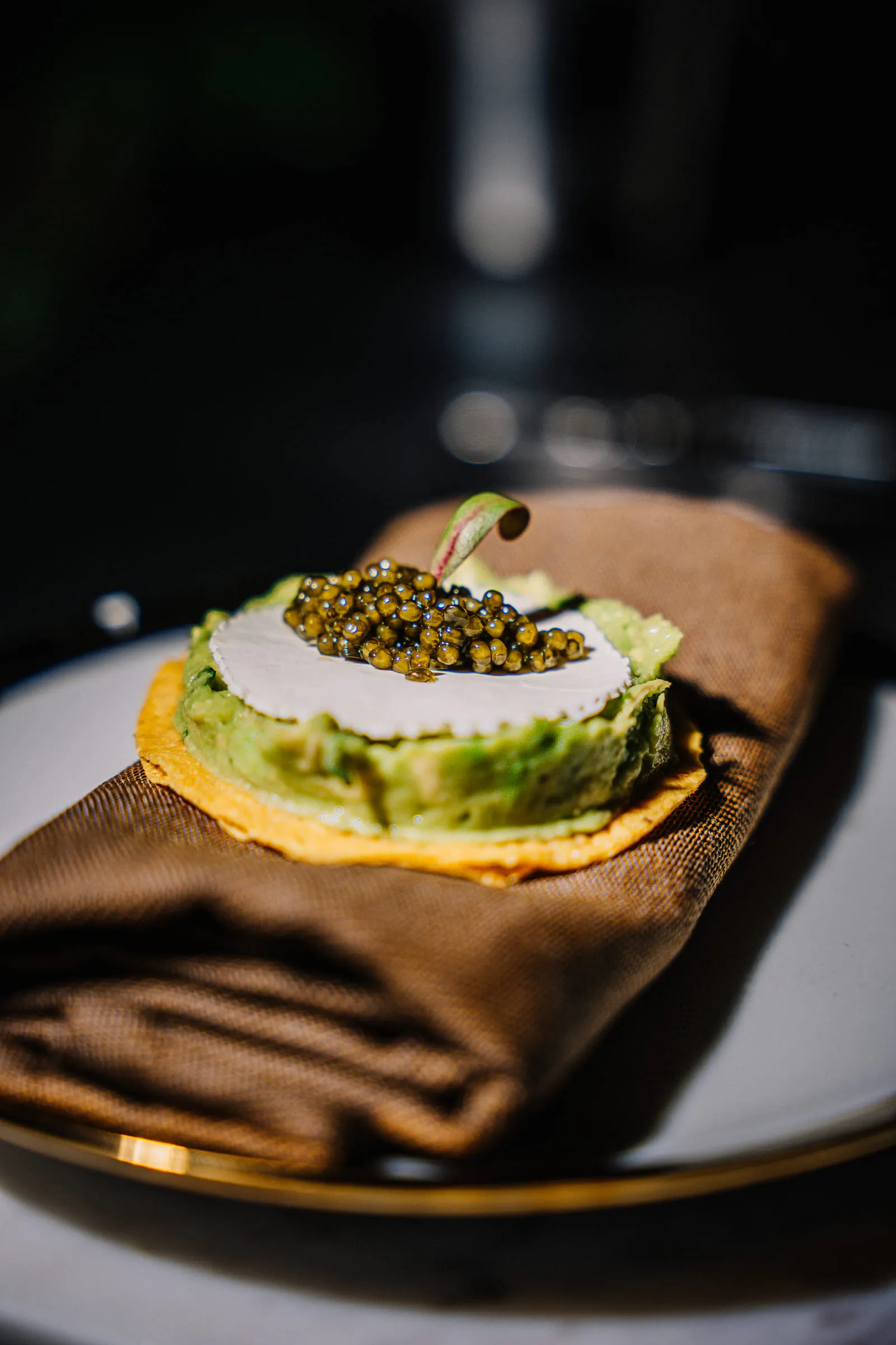 Caviar and avocado tostada — Food photography by JP Media Groups