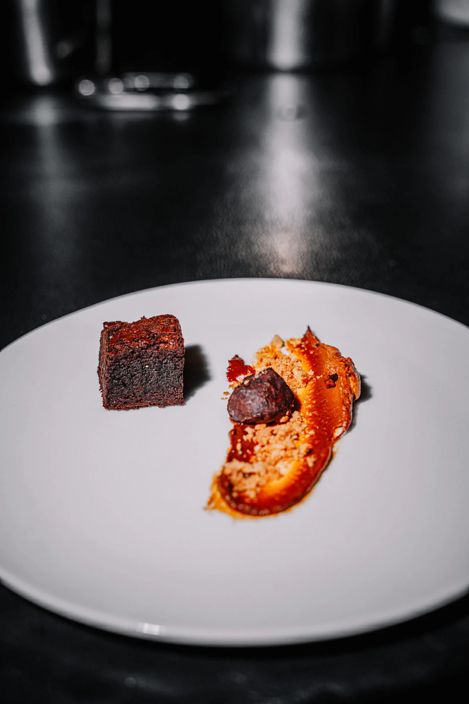 Minimal plating on white — Food photography by JP Media Groups